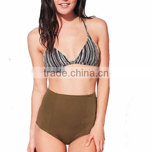 2017 women one piece mature swim wear