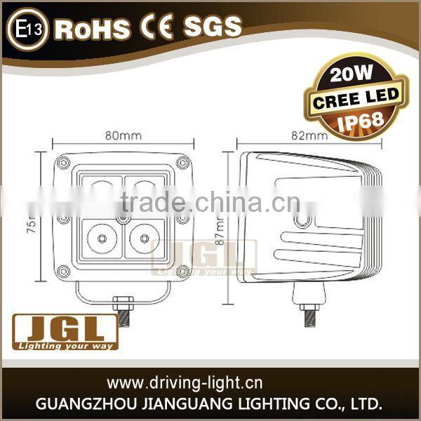 high power cree 20w offroad led work light 20w cree led work light1400lm led mobile work lights