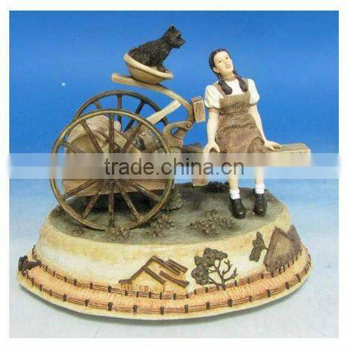 Hot sale resin music box with light