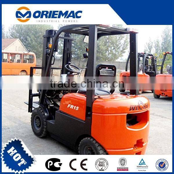 China 1.5 ton diesel forklift truck wecan CPCD15FR with good price