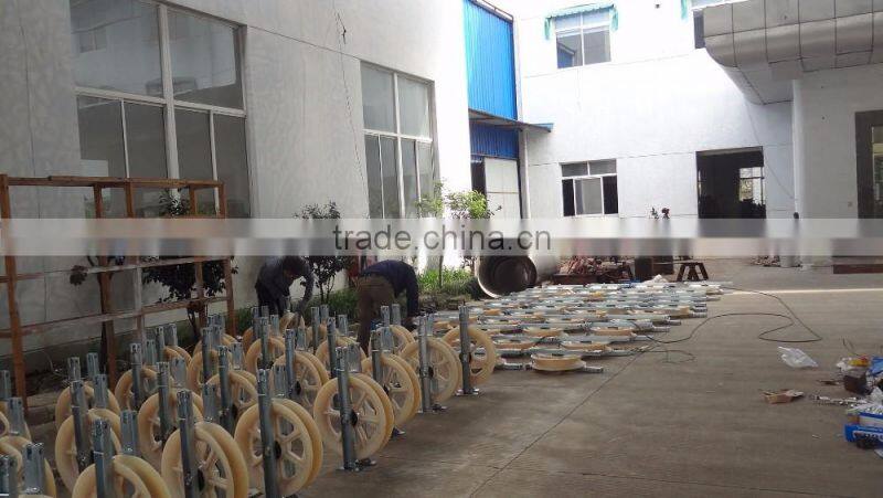 3 Sheave 660mm diameter Stringing Pulley Block for Pilot Wire rope