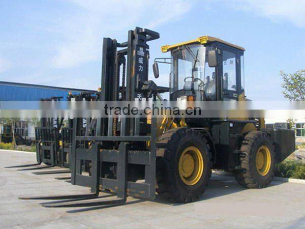 Diesel rough terrain forklift price with CE