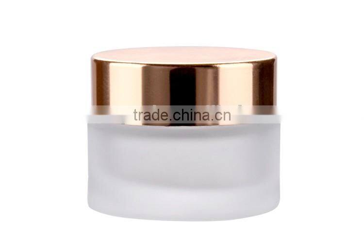 Hot sale More capacity cosmetic glass cream jar