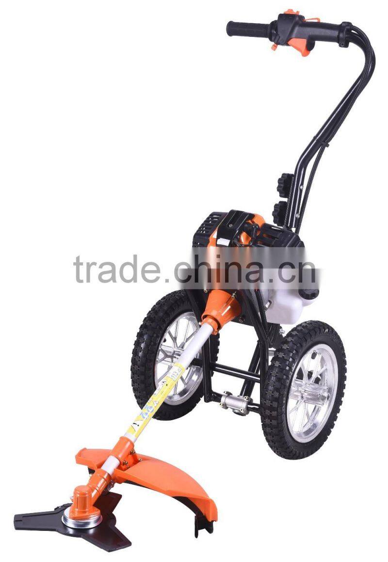 Hand push brush cutter,hand push grass cutter,hand push lawn mower with CE certificate