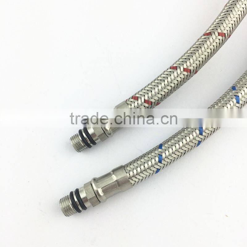 Doflex 2015 New Design ACS SGS CE Certificated High Pressure stainless steel 304 wire braided flexible hose 1/2inch female xM10