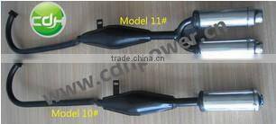 2015 new muffler/racing muffler/black high quality muffler