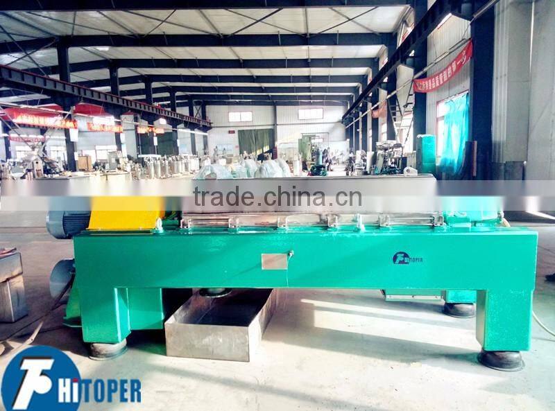 Decanter centrifuge to separate the liquid contain solid,continuours operation separator