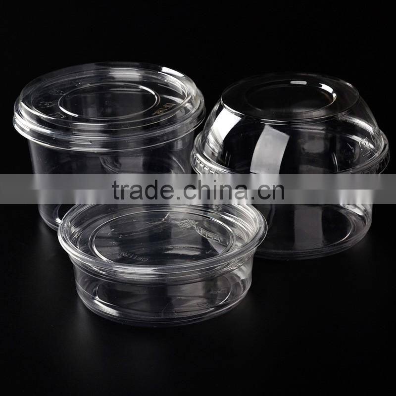 Disposable PET Plastic Salad Bowl Container With Lid