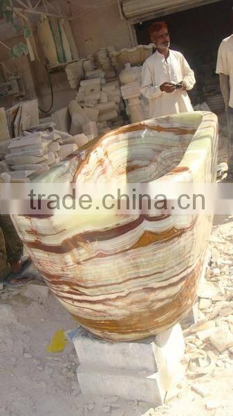 NATURAL COLOR UNIQUE DESIGN ONYX BATHTUBS COLLECTION