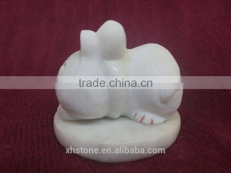 Mini cat stone scupture for hot sale