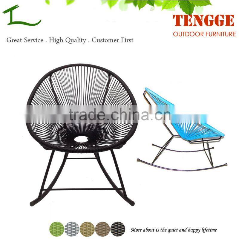 TG15-0130 Garden furniture syntheric rattan curve leg Acapulco chair