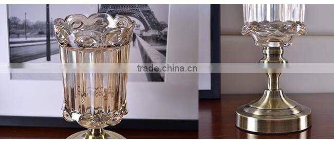 New design Christmas indoor decor clear glass vase for flowers arrangement