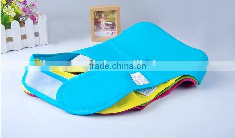 Silicone Roll Up Bib with Comfort-Fit Fabric Neck