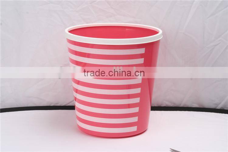 Plastic Printing Wastebasket Trash Can Containers 12L