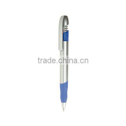 Best selling stylus ballpoint pen with plastic barrel and rubber grip