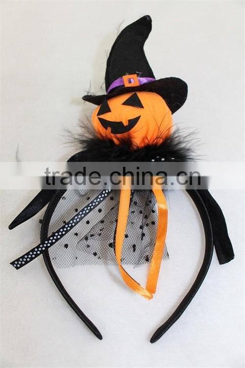 Halloween pumpkin hairband pumpkin hat design headband