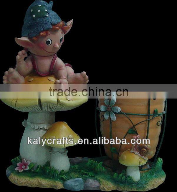 bee with plant pot flower pot polyresin garden animal