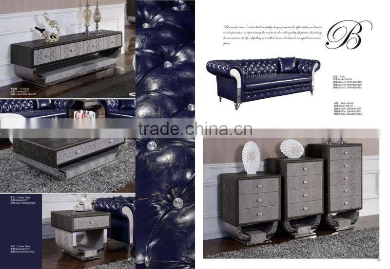 Home Furniture /living room Wine cabinet Glass with MDF C107