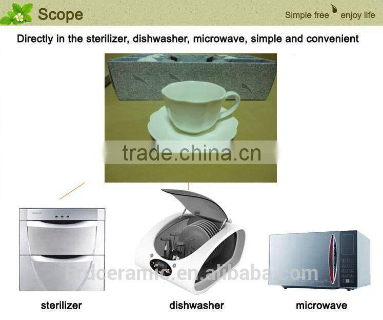 China hot sale porcelain dinner set ceramic mug and ceramic dish