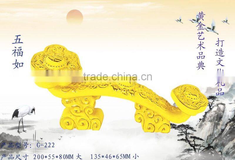 24K Gold Plated Art Gifts The ancient philosophers ruyi