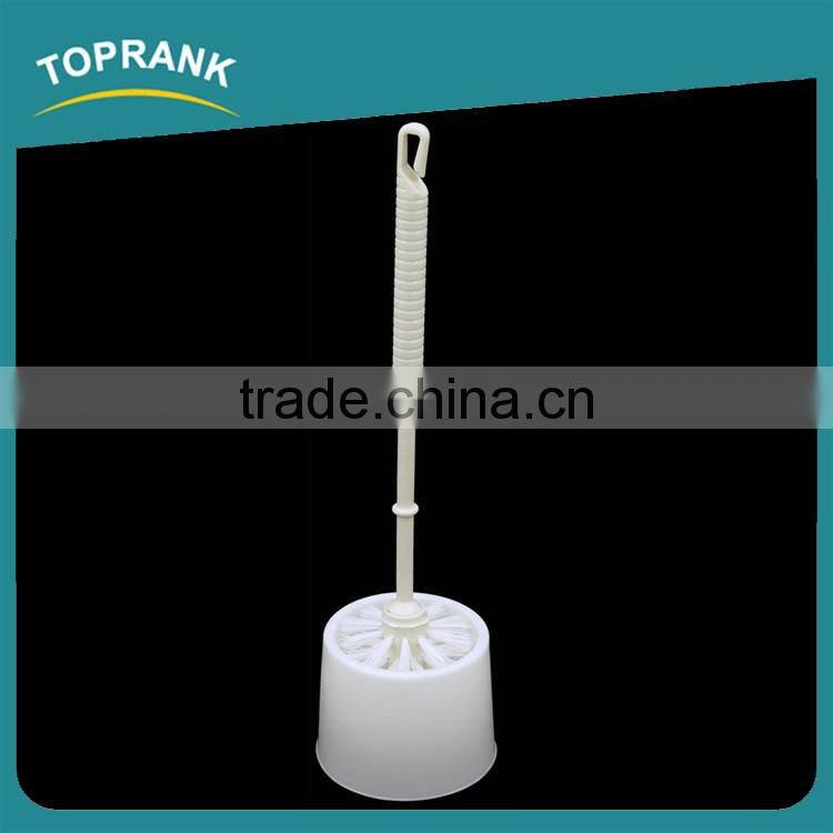 Toprank Amazon Hot Selling Plastic Cleaning Flush Toilet Brush Set Bristle Toilet Brush With Holder