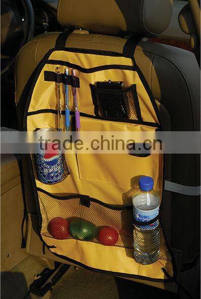 38.5*59.5CM fashion yellow hanging auto car seat organizer