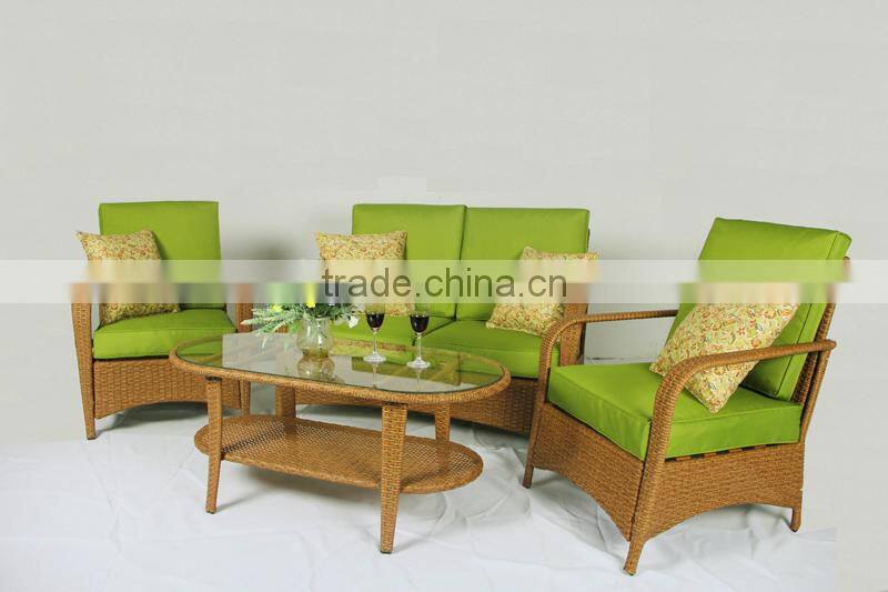 Hot sales Steel Frame Rattan Garden sofa