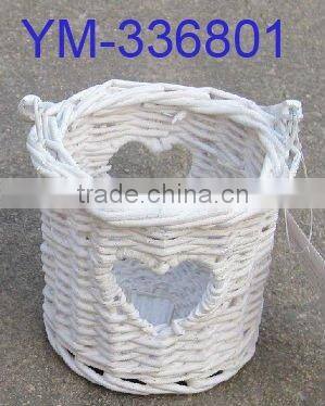 grey willow heart mosaic metal candle holders