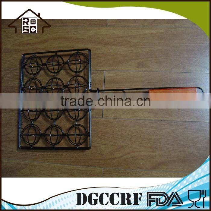 NBRSC Strict Quality Checked Easy BBQ Grill Basket 12PCS METAL BALL RACK