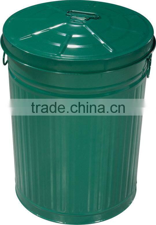 Galvanized Metal Trash Can/Trash Bin/Garbage BIn