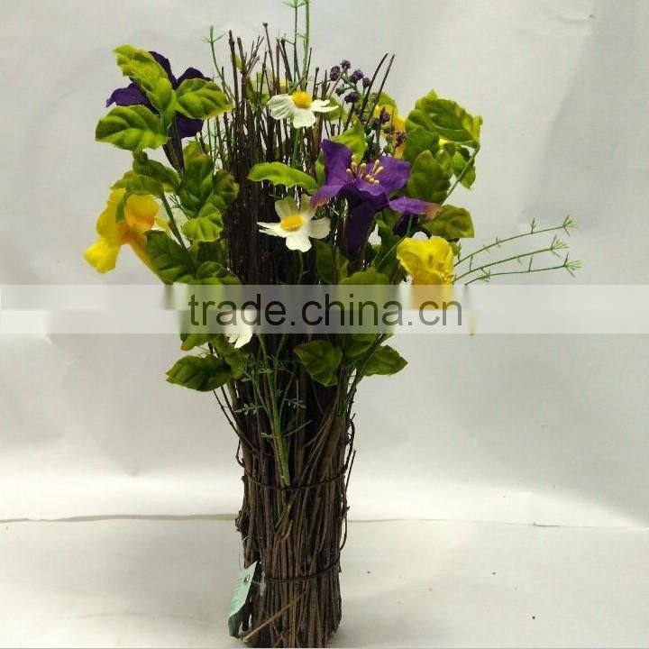 spring style orchid flower spray artificial flower wholesale for wedding decoration