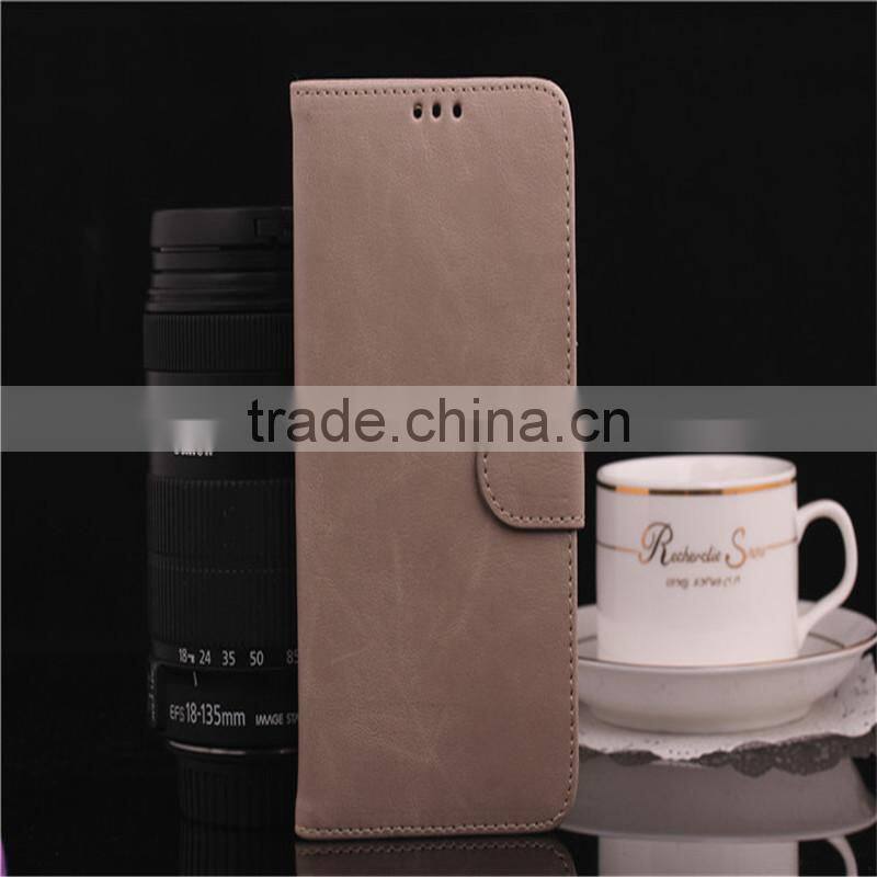 High quality crazy-horse PU card bumper/pocket cell phone case for Samsung