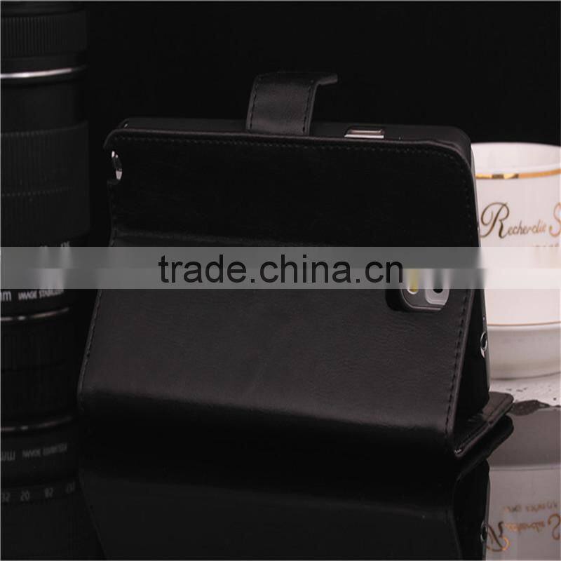 High quality crazy-horse PU card bumper/pocket cell phone case for Samsung