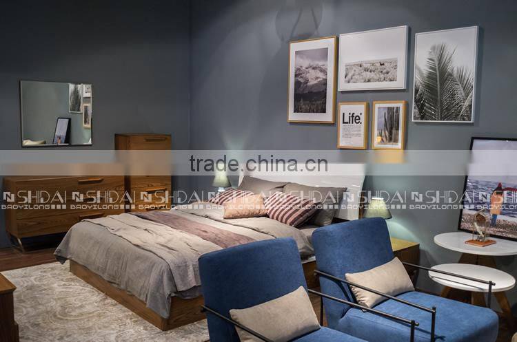 Italian European Style Functional Storage Bed Wooden B-825L