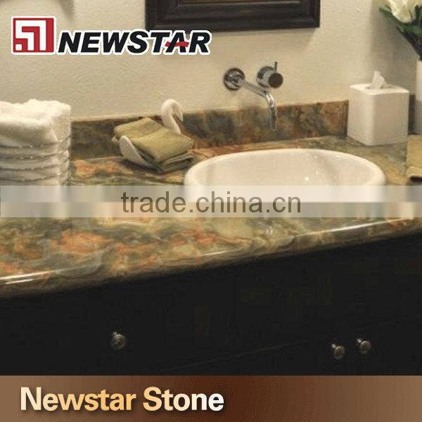 Newstar Made in China Onyx Marble Stone Bathroom Countertops