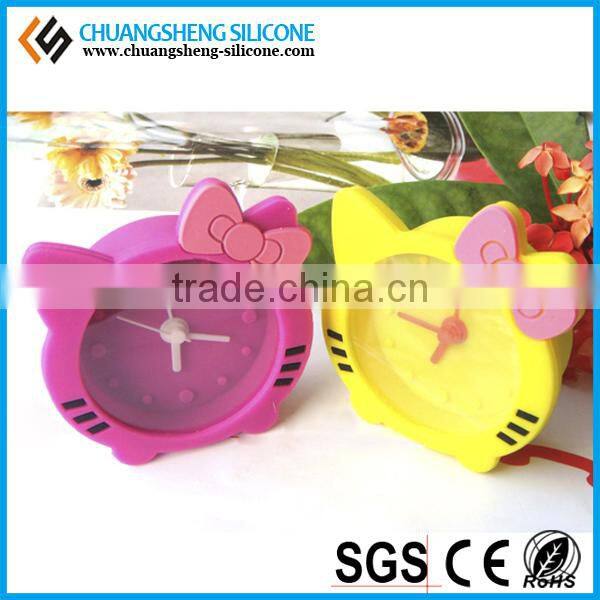 Candy color kids favourite silicone alarm clock