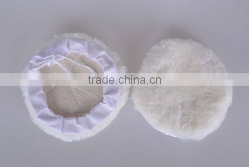 Wool polishing pad car/lambskin polishing bonnet/wool Polishing Bonnet