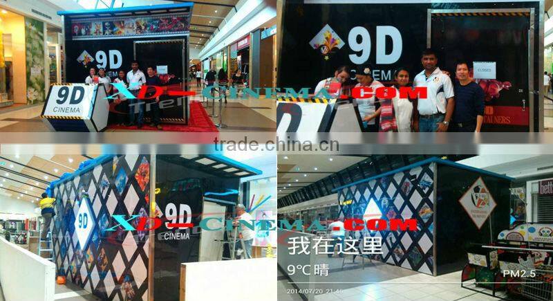 Mini 5D Cinema (Blue) Hot Selling 4D 5D 6D Cinema 3d simulator movie System amusement 7d cinema