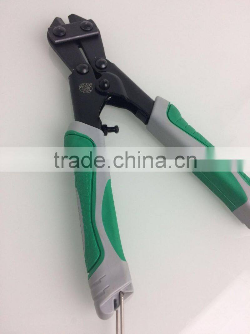 200mm black finished mini bolt cutters with dual colors design