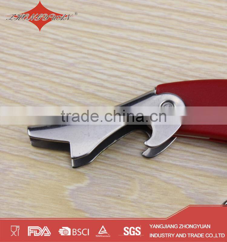 red corkscrews wine bottle openers with plastic handle