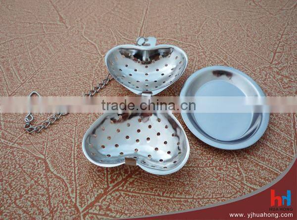 Heart-shaped Stainless Steel Tea Strainer