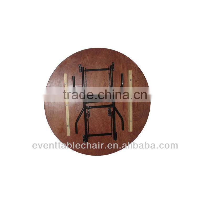 plywood PVC edge banquet folding table Dia48" round table with USA leg