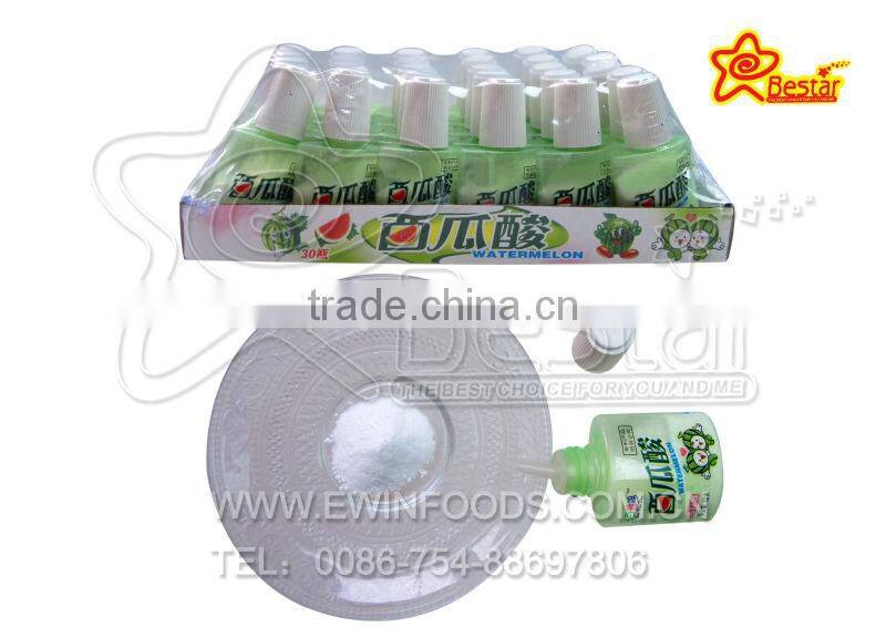 Watermelon flavor sour powder candy