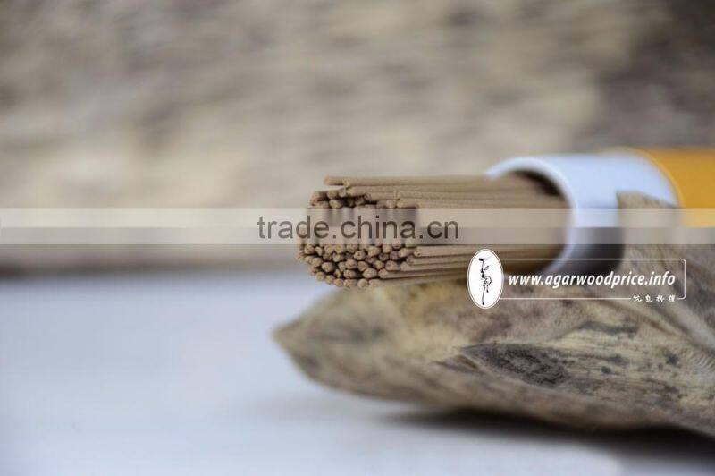 High quality Agarwood incense without sticks in yellow cylinders