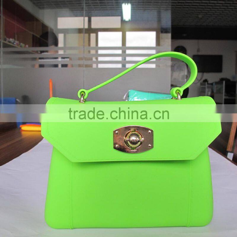 Wholesale,New Product Silicone Handles handbag FDA & SGS approved waterproof candy color silicone beach bag