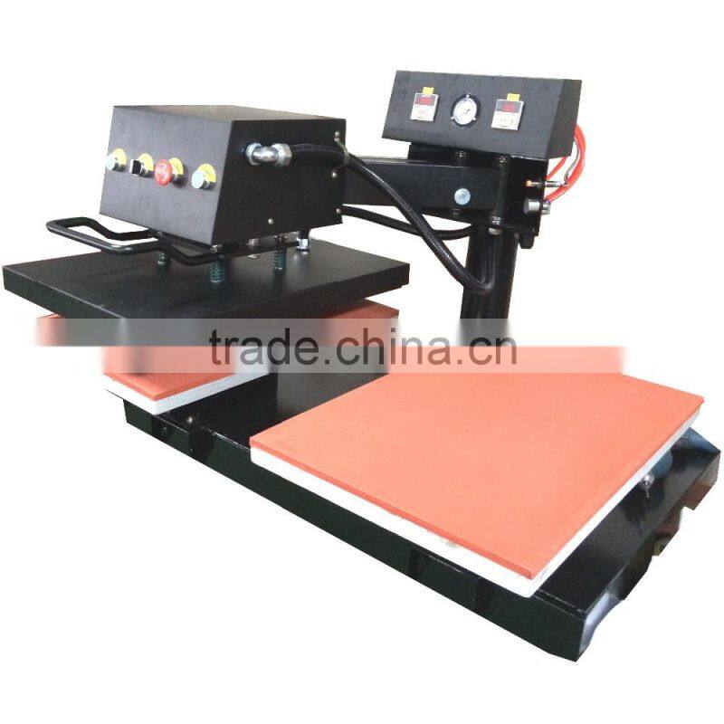 Dual twin pnuematic heat press machine manufacturer distributor