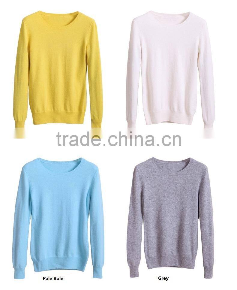 winter wholesale fashion couple pullover sweater ,women o-neck sweater knited for round neck collar,women pullover sweater