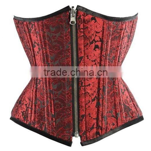 2016 NEW Arrival Perfect Effects 26 Bone Waist slimming Underbust Silk Surface Double Steel Bone Corset