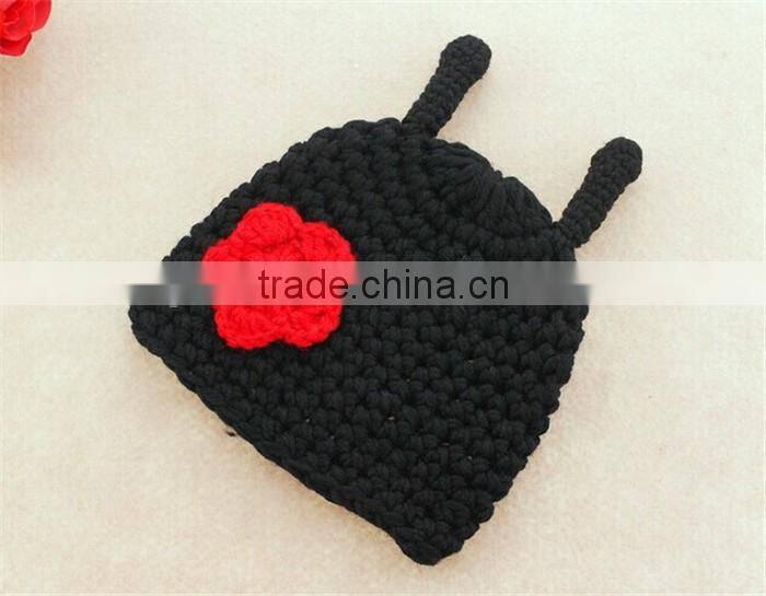 2016 unique new style animal shape baby knitting wool set headband costume photography props