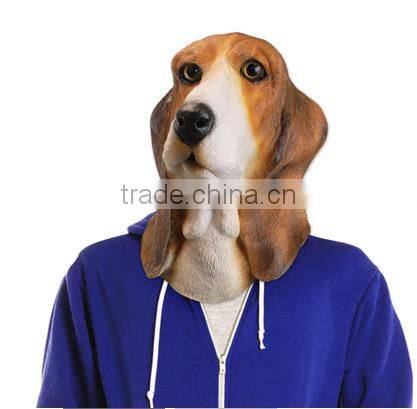 Bowser basset hound mask, latex dog mask